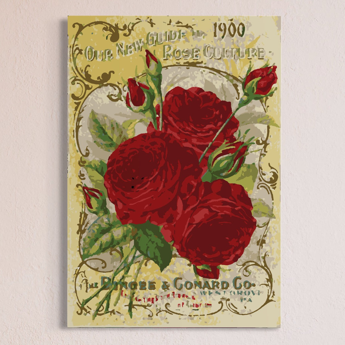 Vintage Rose Guide - Paint By Numbers Kit