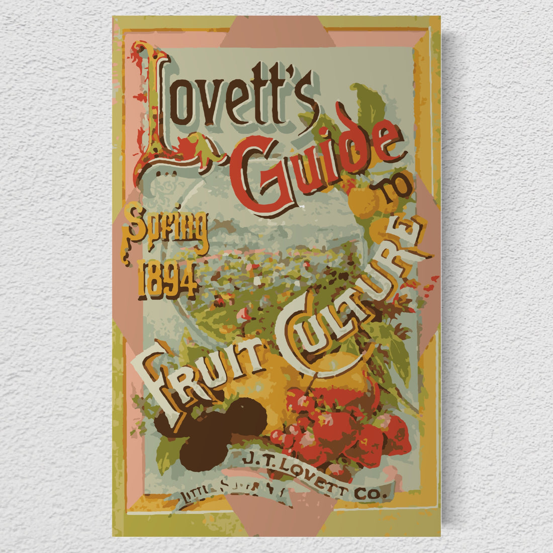 Vintage Fruit Guide - Paint By Numbers Kit