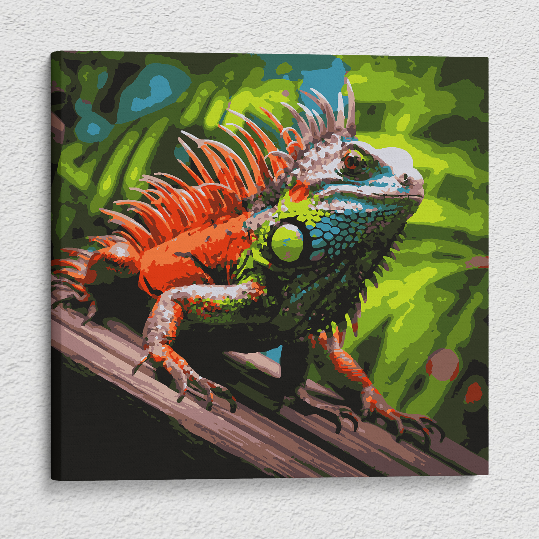 Iguana in the Jungle - Paint by Numbers Kit