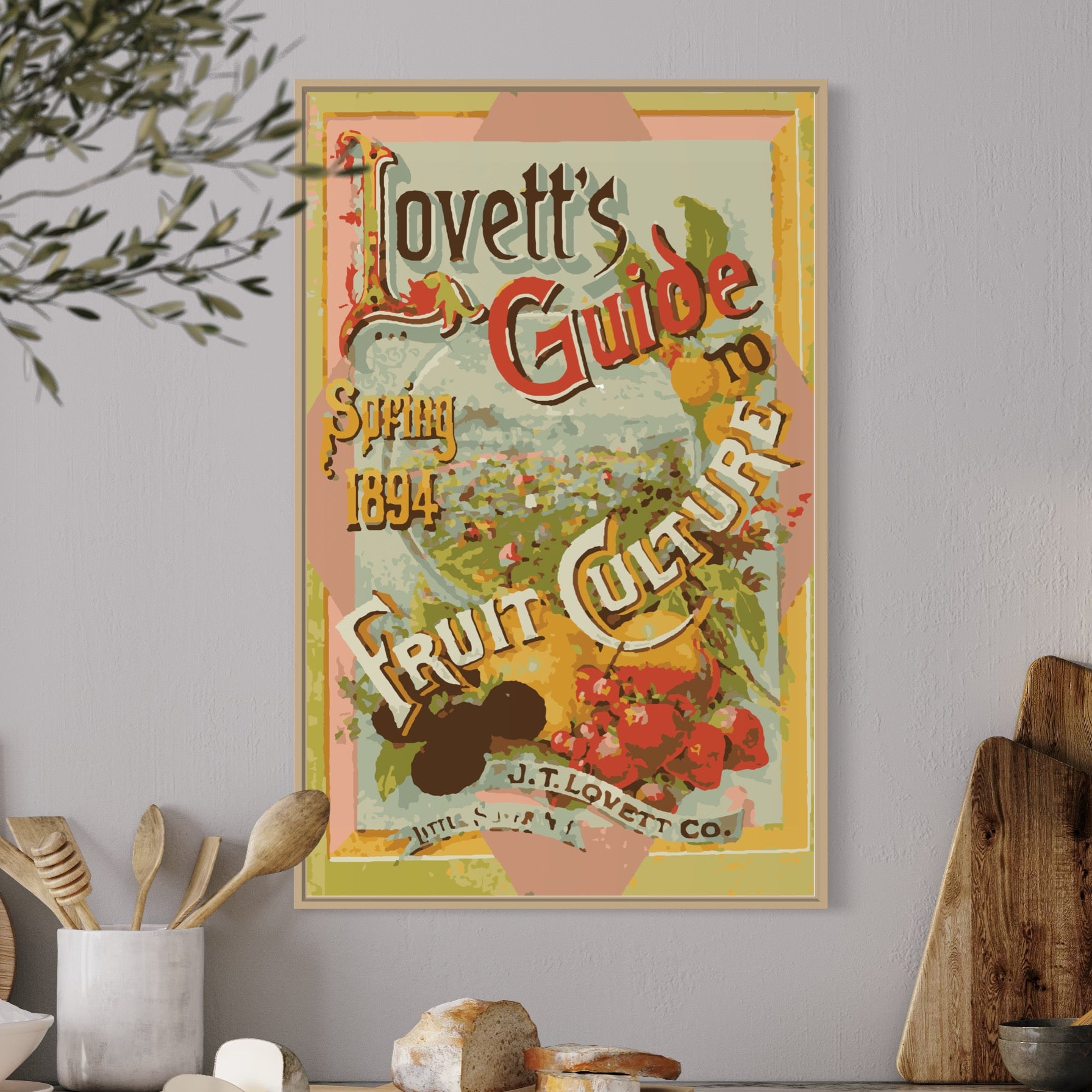 Vintage Fruit Guide - Paint By Numbers Kit