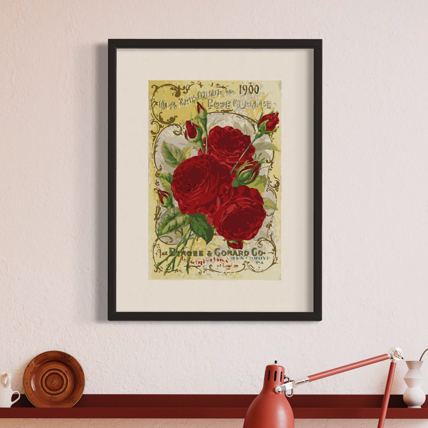 Vintage Rose Guide - Paint By Numbers Kit