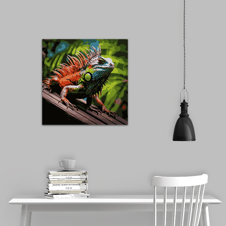 Iguana in the Jungle - Paint by Numbers Kit