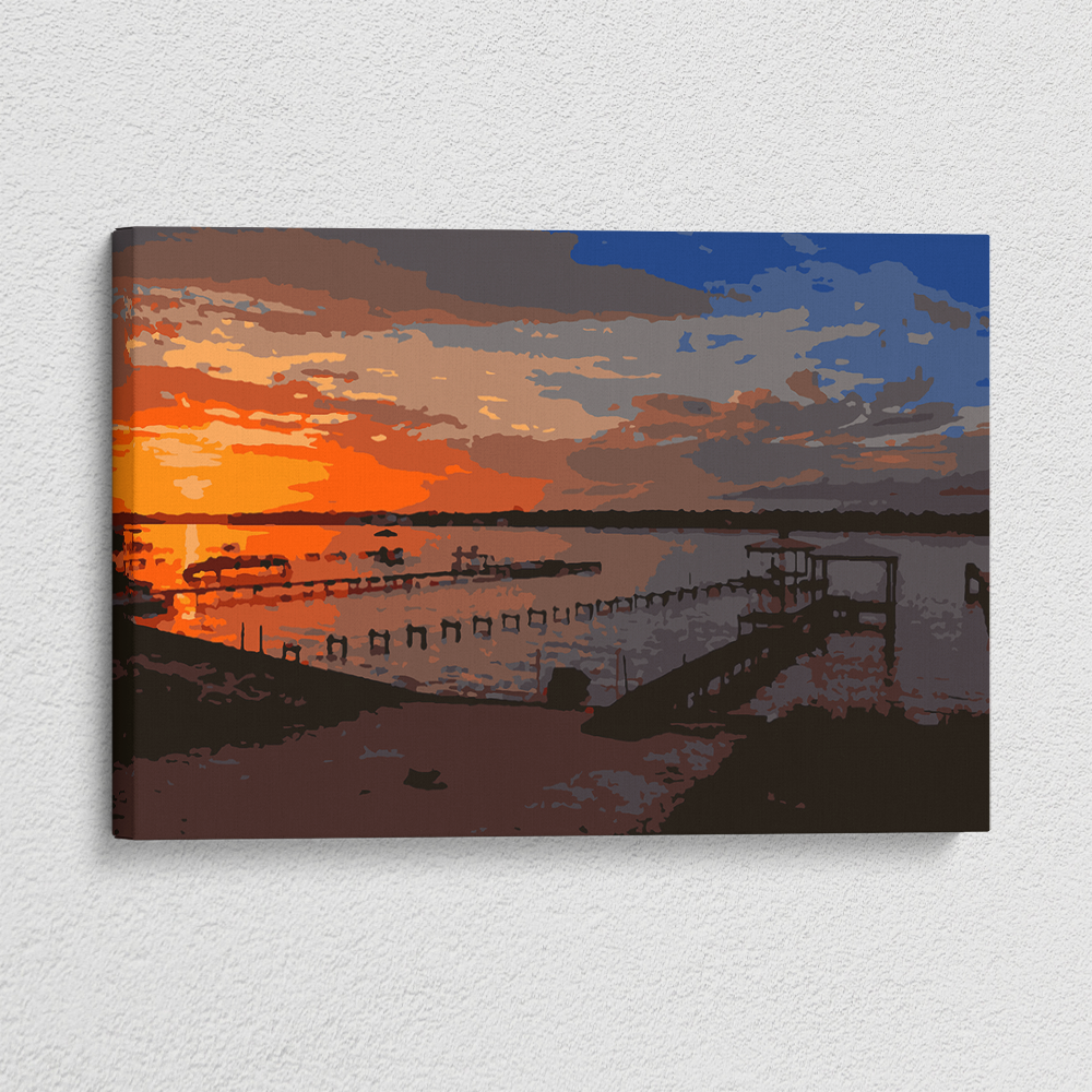 Sunset on the Bay - Paint By Numbers Kit