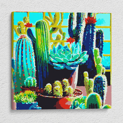 Succulent Garden (4 of 4) Paint by Numbers Kit