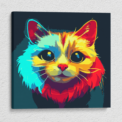 Colorful Cat Paint by Numbers Kit