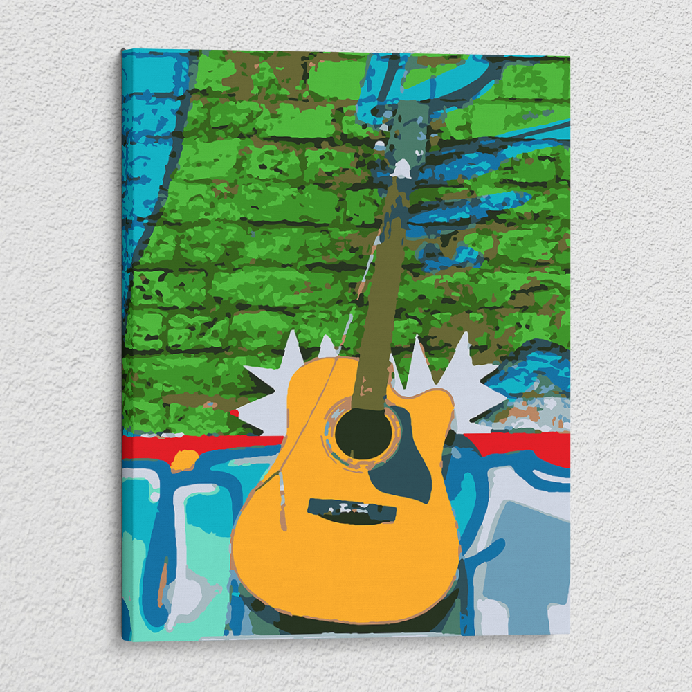 Graffiti and Guitar - Paint By Numbers Kit