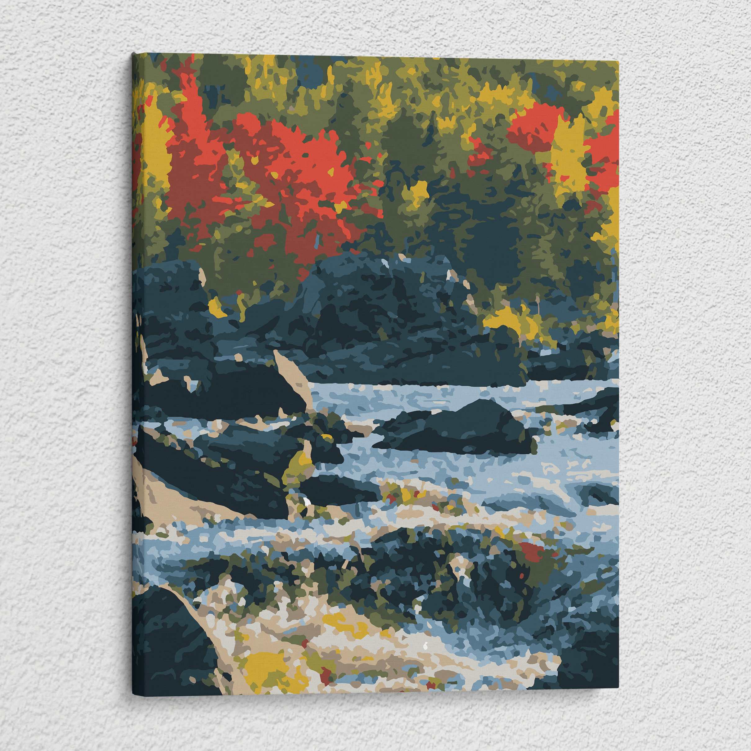 A River in the Fall - Paint By Numbers Kit
