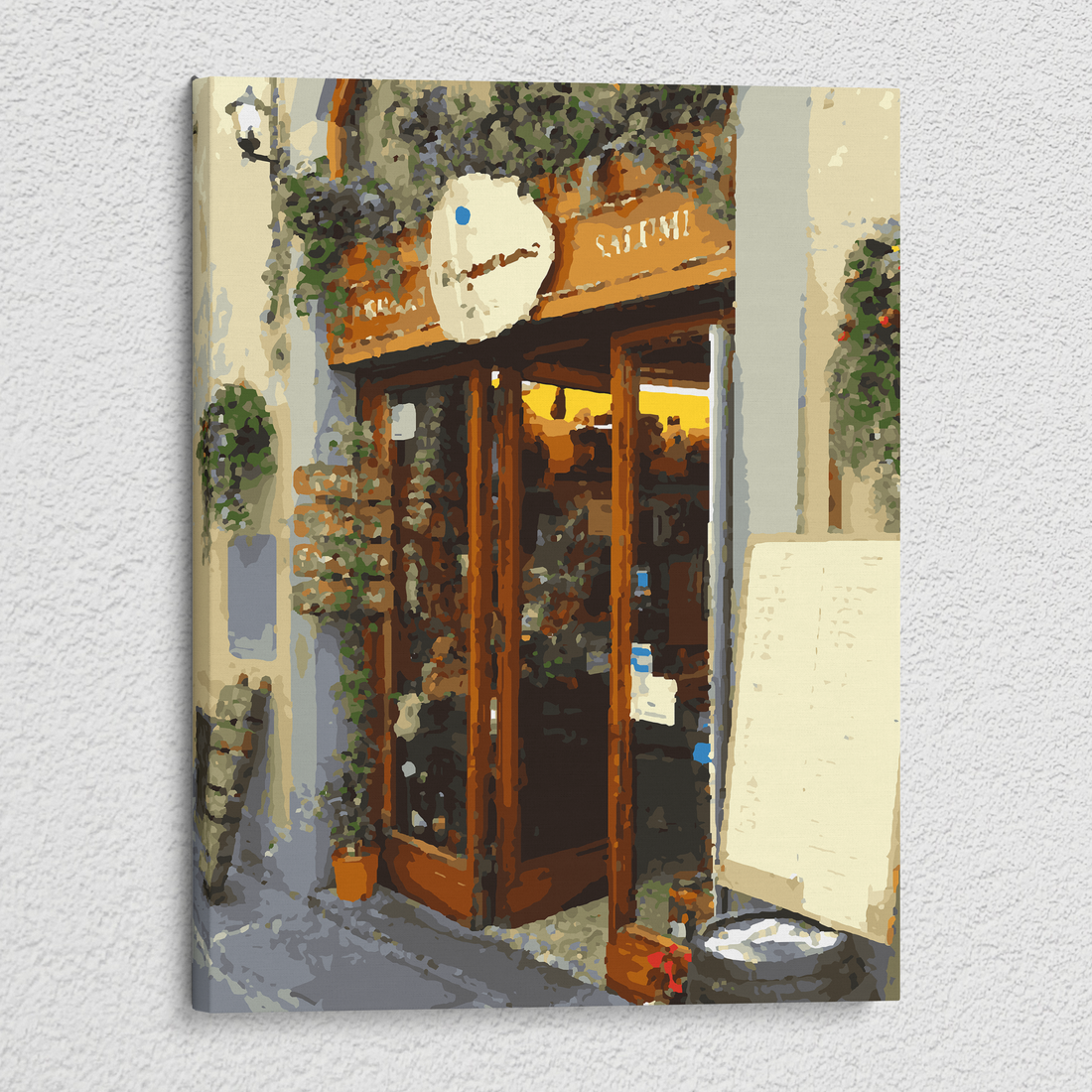 Storefront in Florence - Paint By Numbers Kit