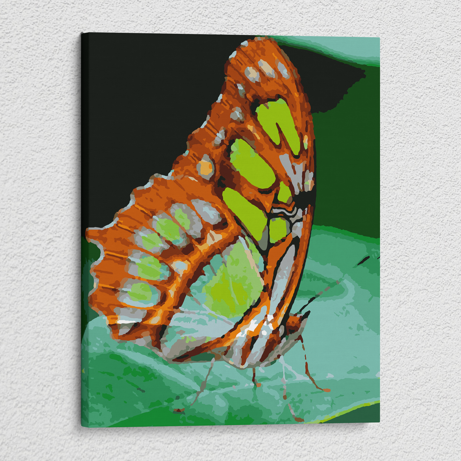 Butterfly on a Leaf - Paint By Numbers Kit