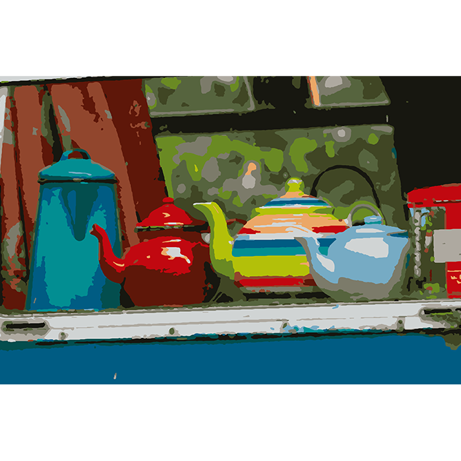 Teapots - Paint By Numbers Kit