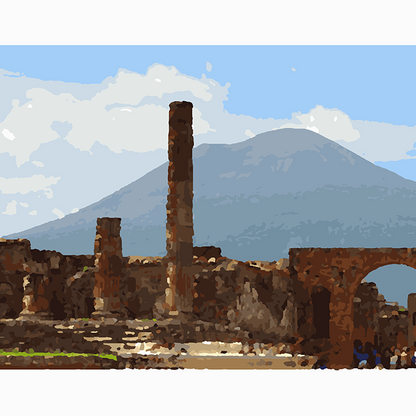 Temple of Venus, Pompeii, Italy - Paint By Numbers Kit