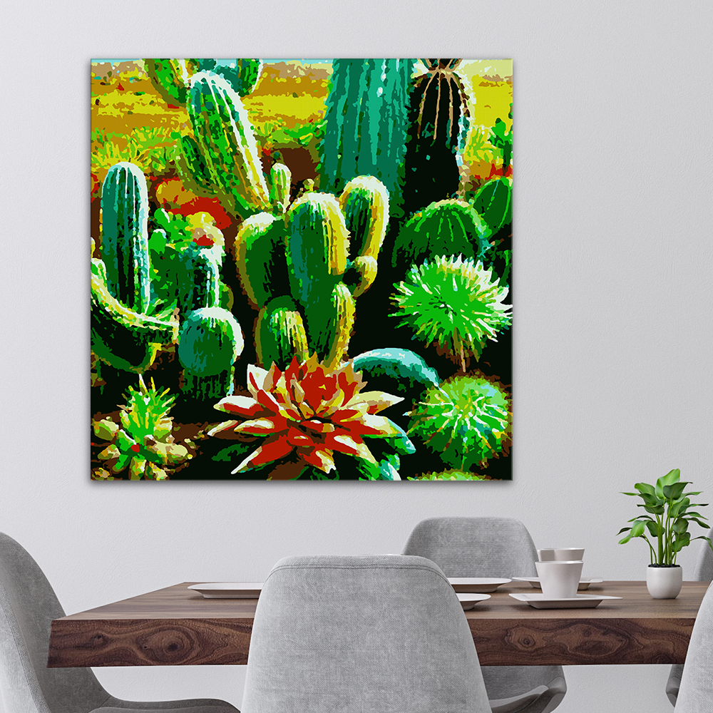Succulent Garden (3 of 4) Paint by Numbers Kit
