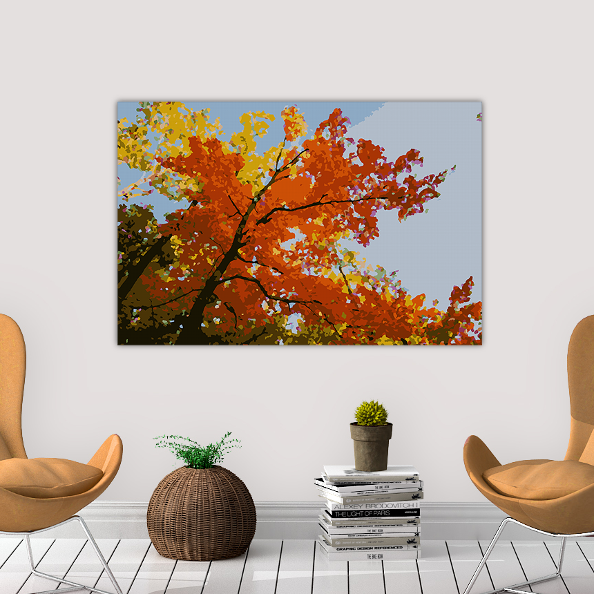Fall Tree - Paint By Numbers Kit