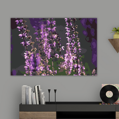 Purple Flowers - Paint By Numbers Kit