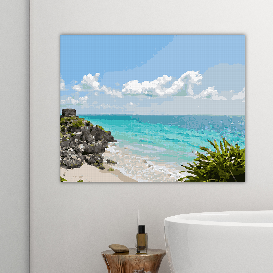 Beach at Tulum - Paint By Numbers Kit