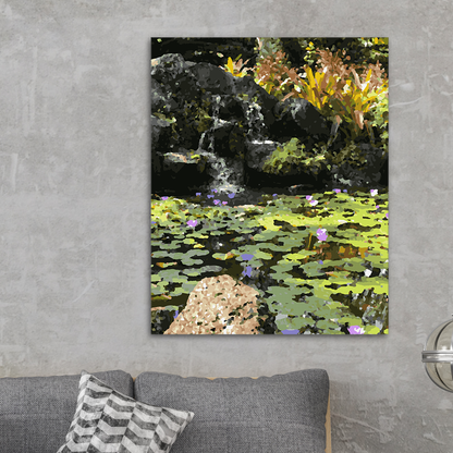 Lily Pond in Hawaii - Paint By Numbers Kit