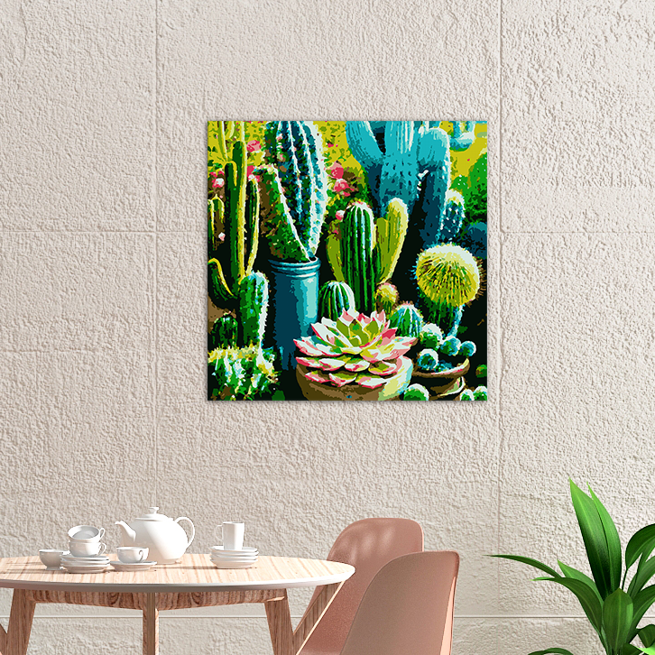 Succulent Garden Cactus Watercolor Art Painting Kit For Beginners